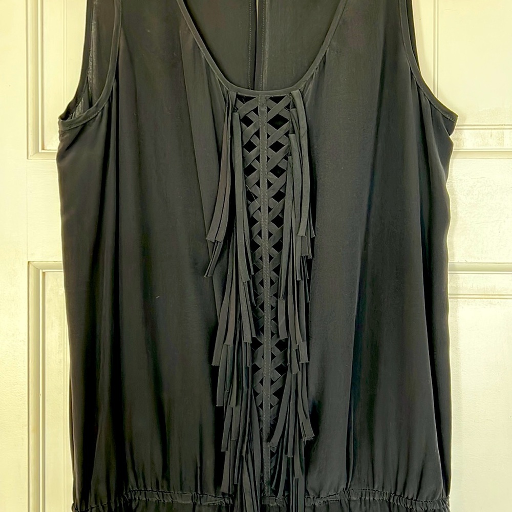 Silk BCBG fringe romper